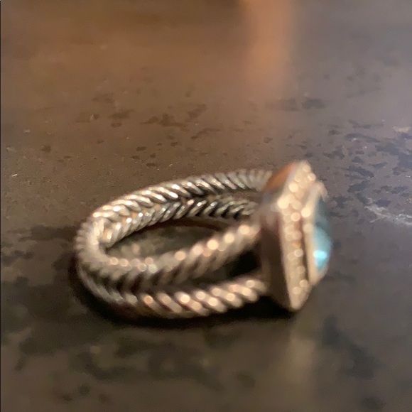 Albion Petite Ring with Gemstone & Diamonds - Picture 3 of 4